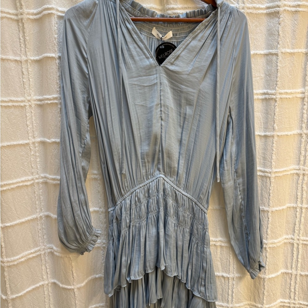 Light Blue Long Sleeve Dress